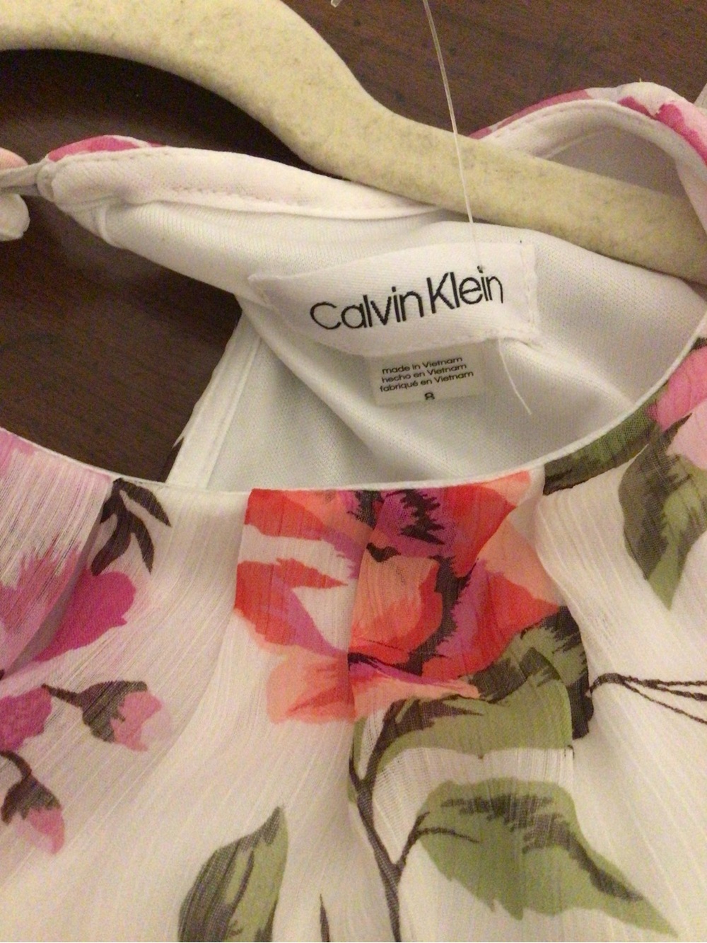 Calvin Klein floral ,boho ,whimsical,modest midi dress SZ 8 NWT - Picture 10 of 14